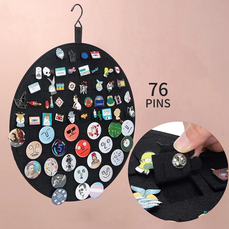 Круглая настенная подвесная брошь подставка для демонстрации войлочная