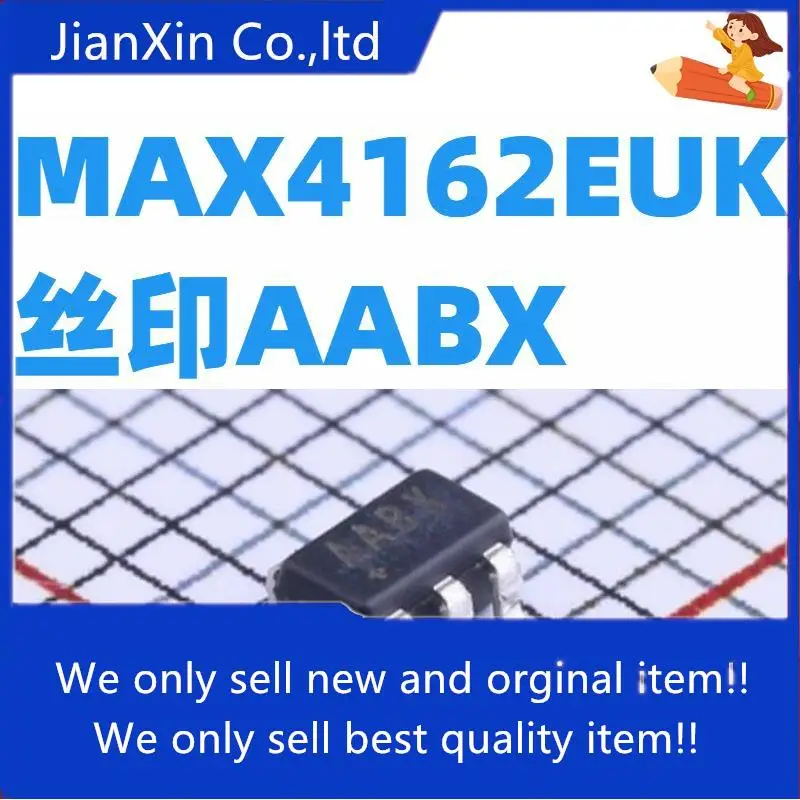 

10pcs 100% orginal new MAX4162EUK+T Amplifier Silkscreen AABX SOT23-5