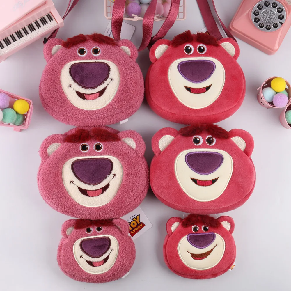 

Модные аниме сумки через плечо Disney медведь Lotso L8821, сумка, плюшевая мультяшная Повседневная сумка-мессенджер, детский подарок для девочки