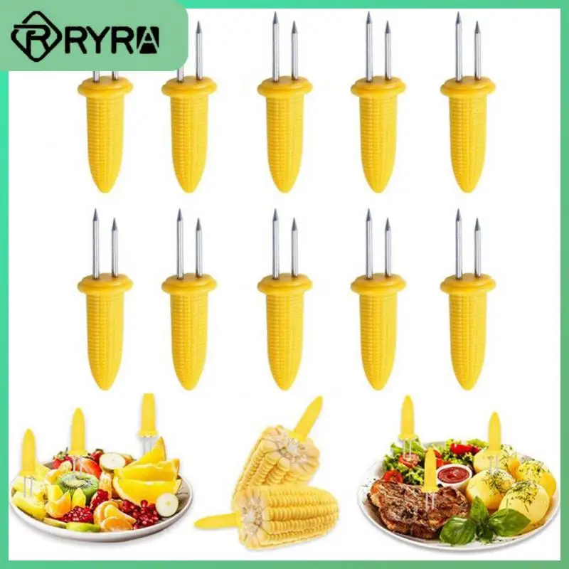 

2/4/5PCS Universal Stainless Steel Corn Forks Camping Supplies Outdoor Barbecue Tools Kitchens Accessories Barbecue Fork Bbq