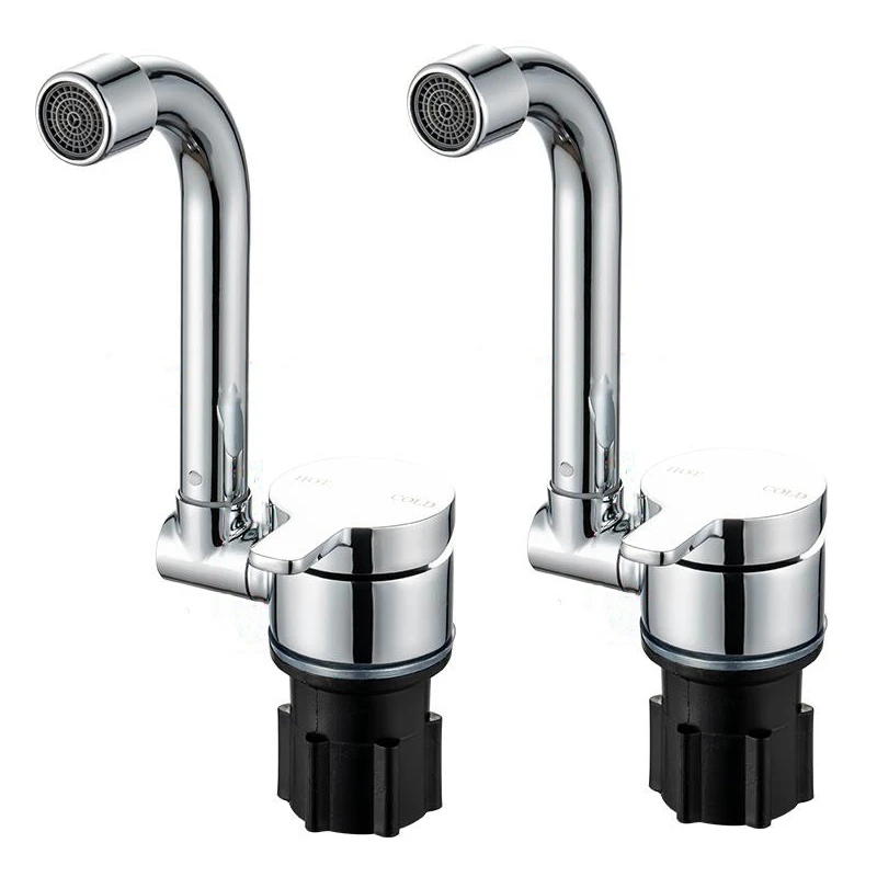 

2 складных смесителя для жидкости на колесах, поворот на 360 градусов, входная резьба 1/2, одна ручка, смеситель для холодной и горячей воды, мед...