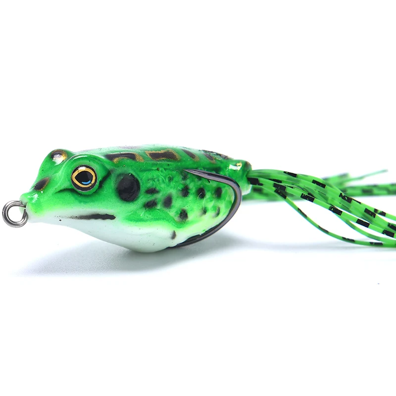 Мягкая рыболовная приманка в виде лягушки двойные крючки искусственная