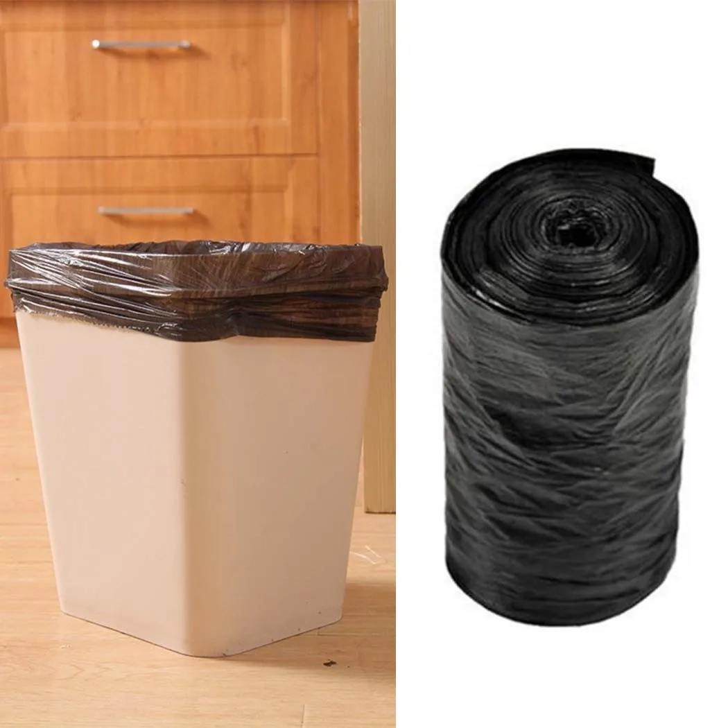 

50x60cm Household Thick Disposable Black Garbage Bag PE Material Kitchen Storage Garbage Bags Cleaning Waste Bag Plastic Bag