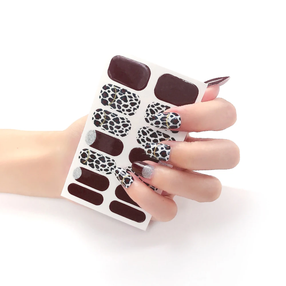 

10Pcs/Lot,Fake Nail Art Sticker All for Manicure Press on Charms Decoration Sccessories and Tools Supplies,False,Stick-on,Coffee