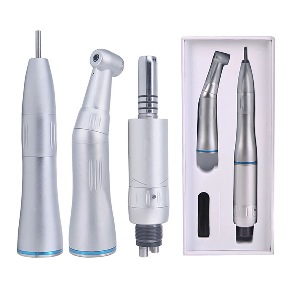 

Dental 1:1WH Low Speed Handpiece Kit Inner Water Spray 2/4Hole Straight Contra Angle Air Motor Dentistry Handpieces