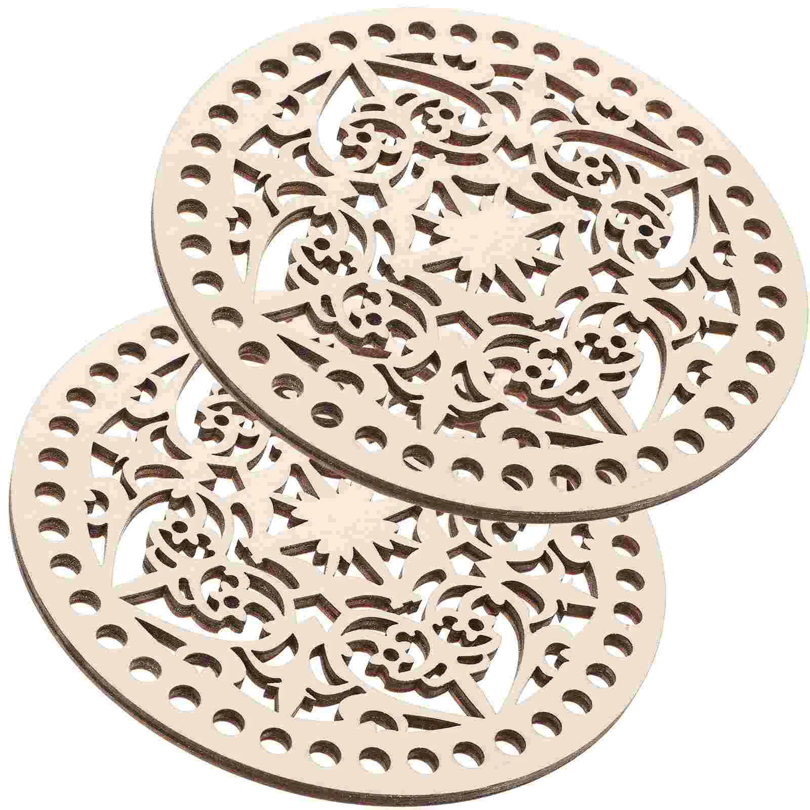 

Shaperbottom Base Purse Insert Handbag Wooden Wood Crochet Diy Round Slice Basket Rustic Straw Craft Natural Decorations Cutout