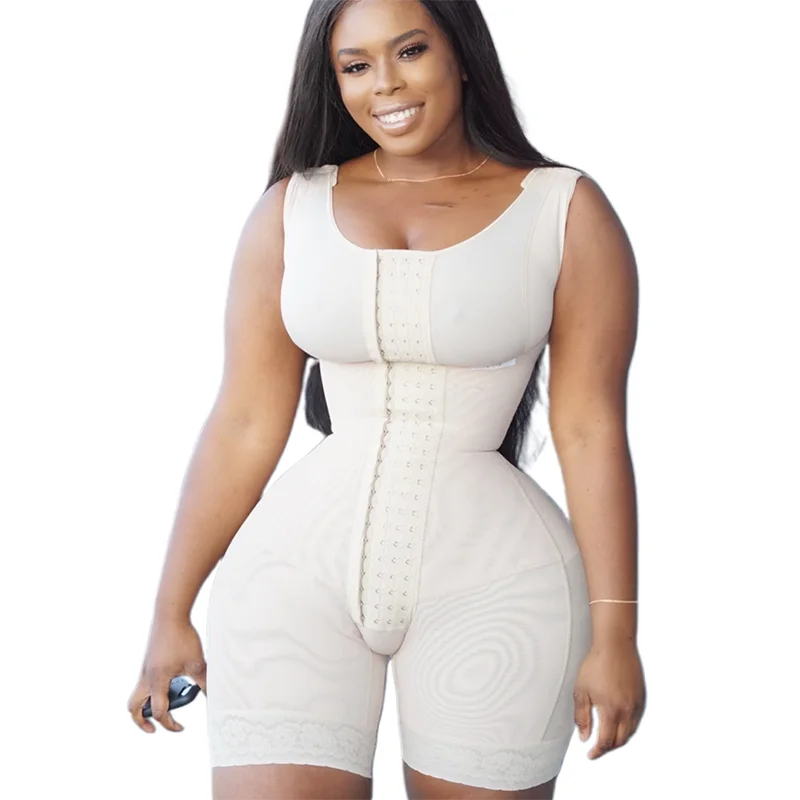 Women'S Shaping Bodysuit Front Hooks Breast Lifting Bodysuit Opening Postpartum Underwear Fitness Body Shaper Sexy Lingerie