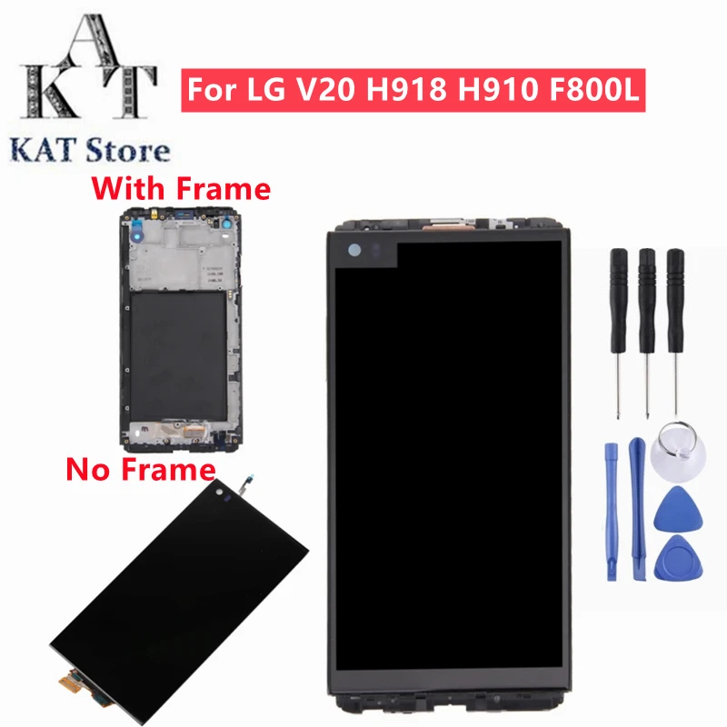 

KAT 5.7'' LCD Display Touch Screen For LG V20 VS995 VS996 LS997 H910 LCD Digitizer Assembly With Frame Best After-sales service