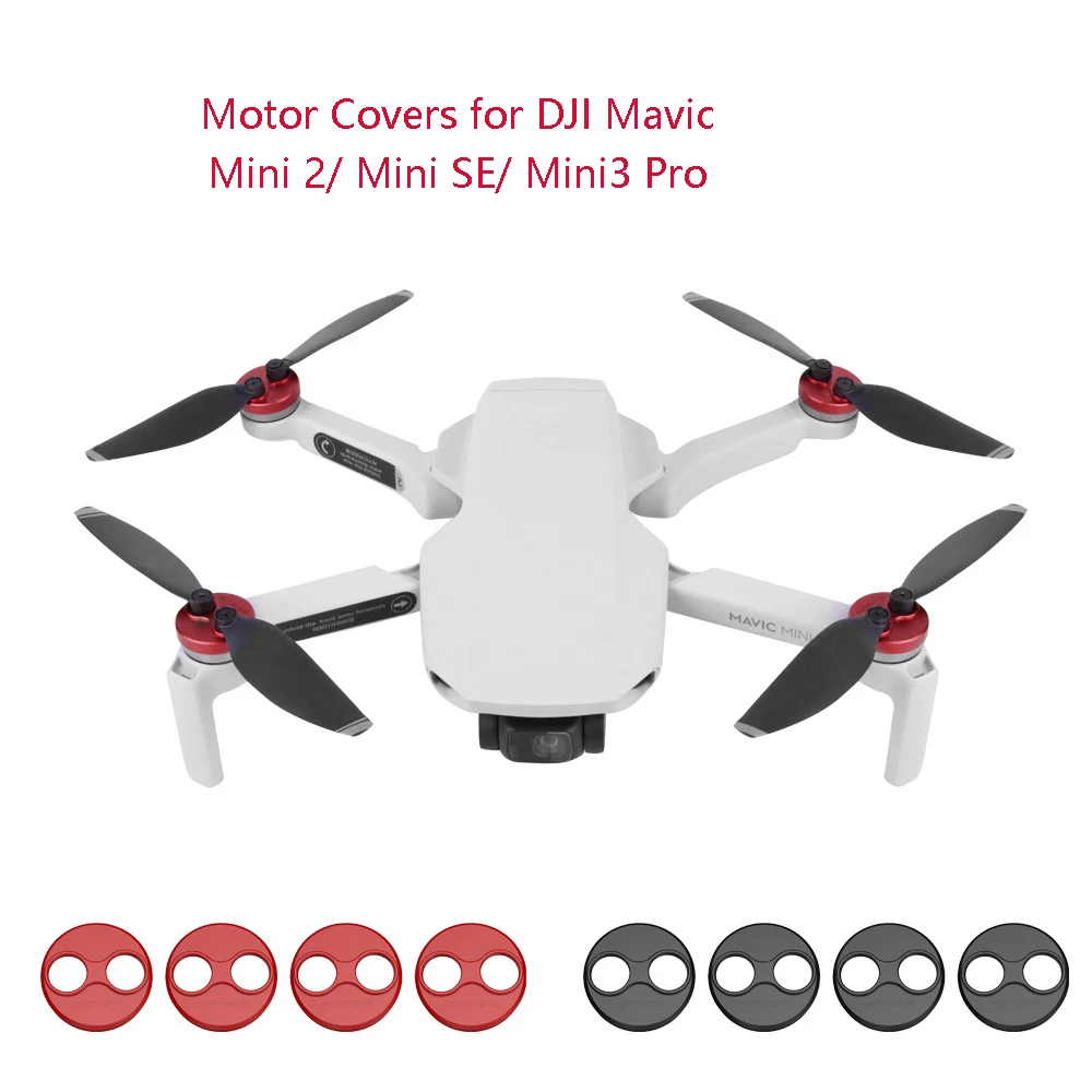 

4pcs Aluminium Motor Cover Cap Hood for DJI Mini 2 SE/MINI 3 Pro Accessories Cover Against Paddles Dust-Proof Engine Protector