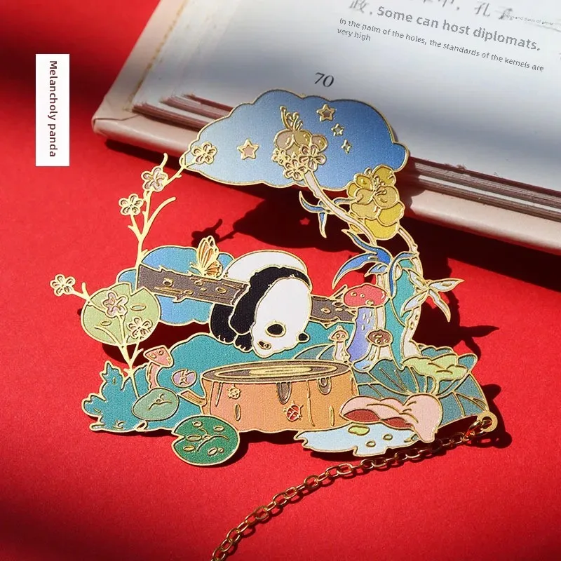 Креативная металлическая закладка с изображением животных зоопарка китайский