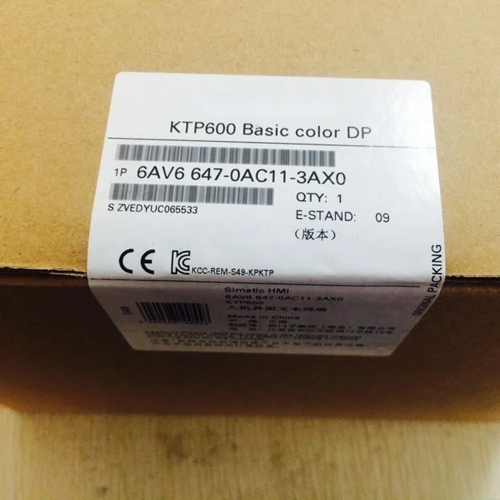 

New In Box For SIEMENS 5.7 Inch HMI Touch Screen KTP600 Basic Color DP 6AV6647-0AC11-3AX0 Unopened