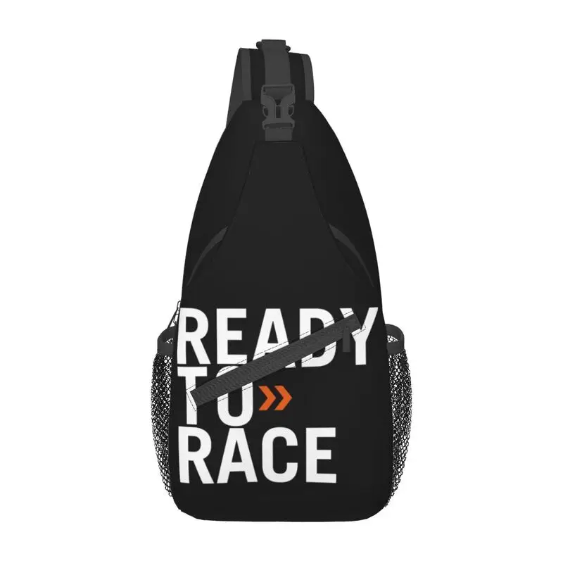 

Ready To Race Sling Chest Bag Custom Racing Sport Motorcycle Rider Shoulder Crossbody Backpack for Men Traveling Daypack