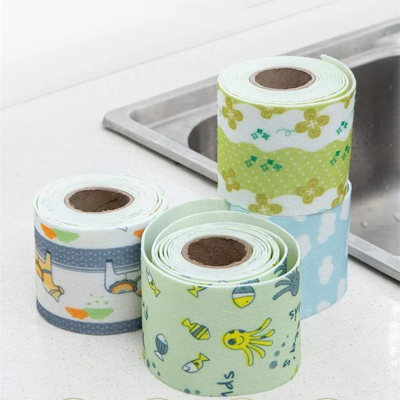 

Countertop Waterproof Sticker Kitchen Sink Absorbent Sticker Self-Adhesive Window Sill Anti-frost Dew Sticker Reusable Washable
