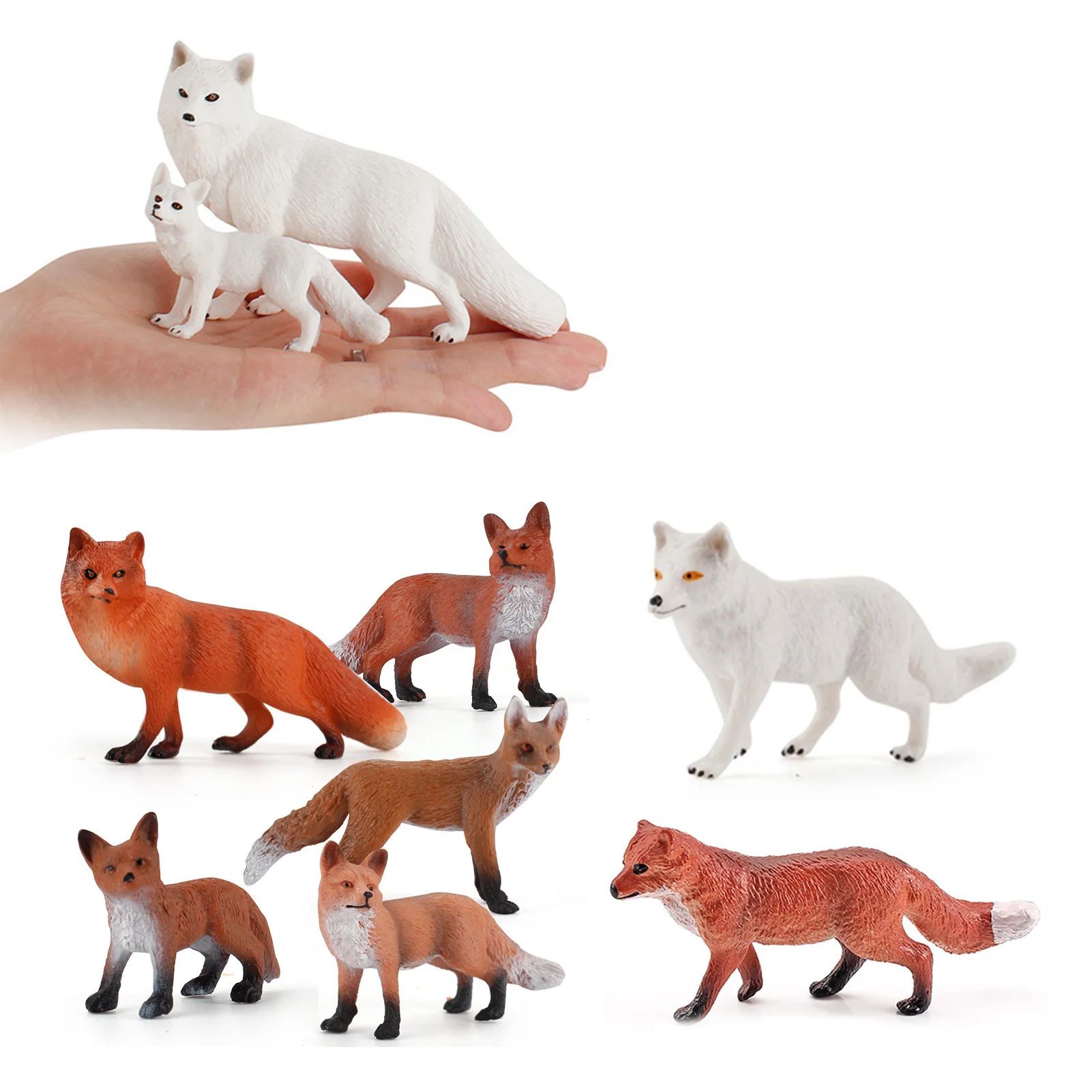 

Animal Toy Figures Set Mini Wildlife Animals Figurines Set For Toddlers Desktop Decoration Cake Topper Party Favors Educational