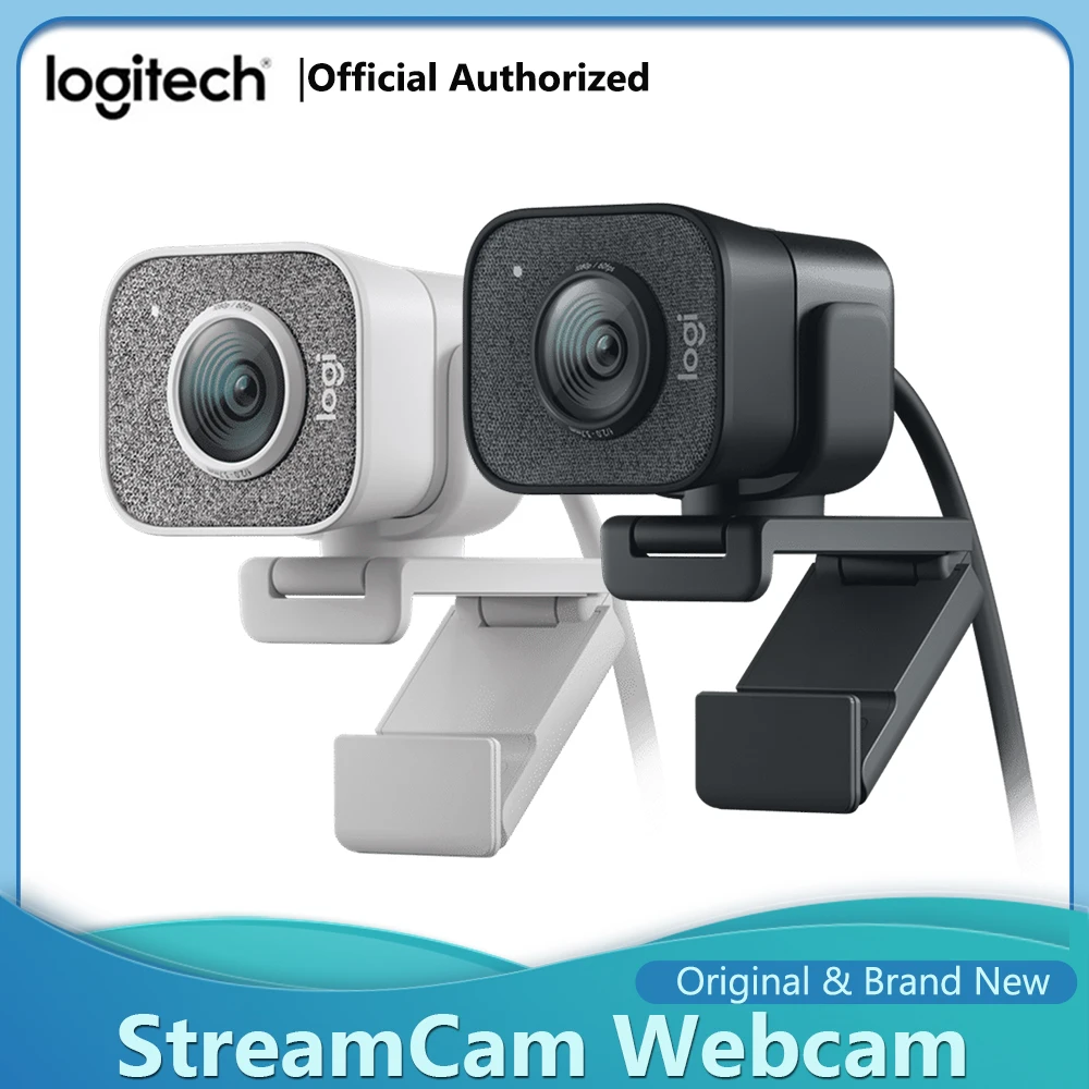 

Original Logitech StreamCam Webcam Full HD 1080P 60fps Web Camera Buillt In Microphone Auto Focus and Exposur for YouTube Gaming