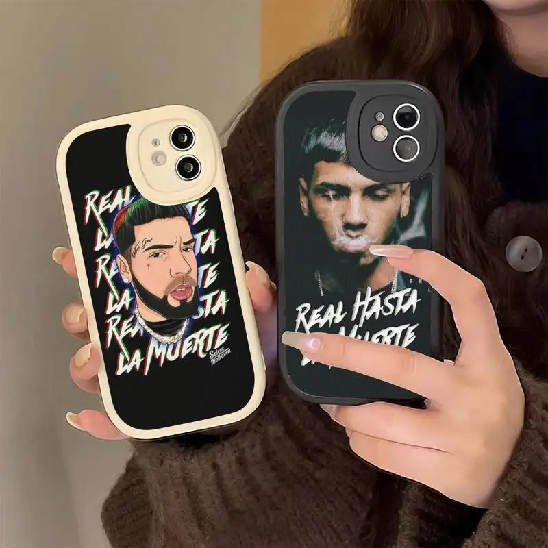 

Rapper Anuel AA Real Hasta La Muerte Phone Case Hard Leather Phone Case for iPhone 13 12 Mini 11 14 Pro Max Xs X Xr 7 8 Plus 6