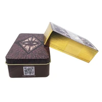 iron box the light visions tarot deck bronzing gold card games fate divination forecast oracle cards quality black core paper