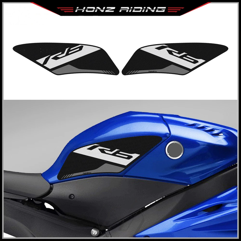 For Yamaha YZF R6 2017-2022 Sticker Motorcycle Accessorie Side Tank Pad Protection Knee Grip Mats