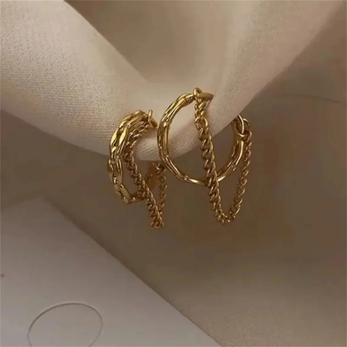 1 шт. модная индивидуальная цепочка-зажим для ушей женщин и девушек Ювелирное