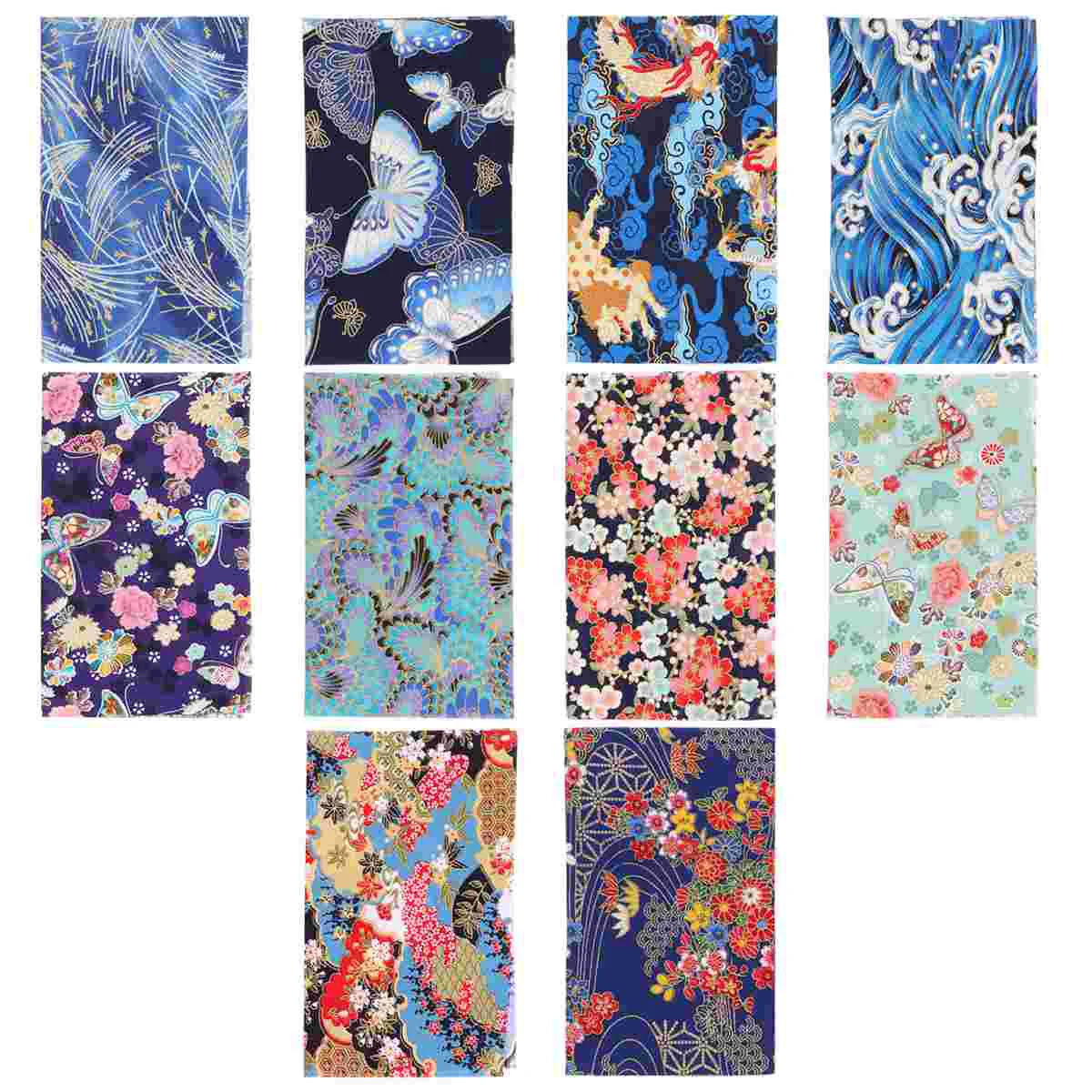 

Fabric Cotton Bundle Squares Sewing Cloth Bundles Patchwork Square Sheet Plain Diy Quilt Quilting Craft Floral Style Sheets