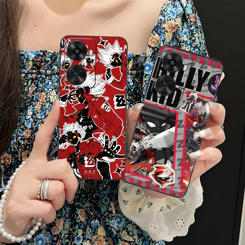 Чехол для мобильного телефона Zenless Zone Zero Billy Kid Huawei Nova 12 11 10 9 8 7 Pro SE 5G черный мягкий