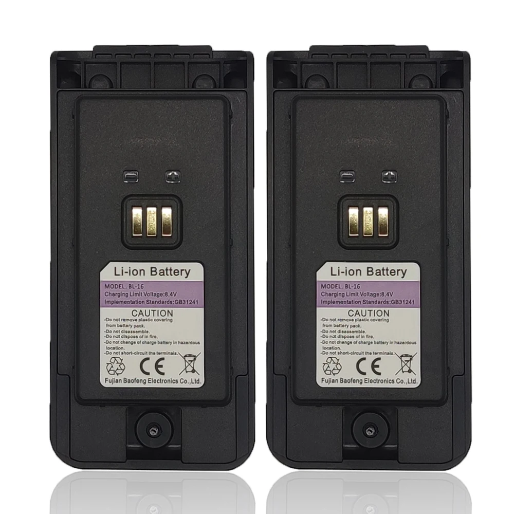 Портативная рация BAOFENG с аккумулятором литий-ионная батарея большой емкости типа