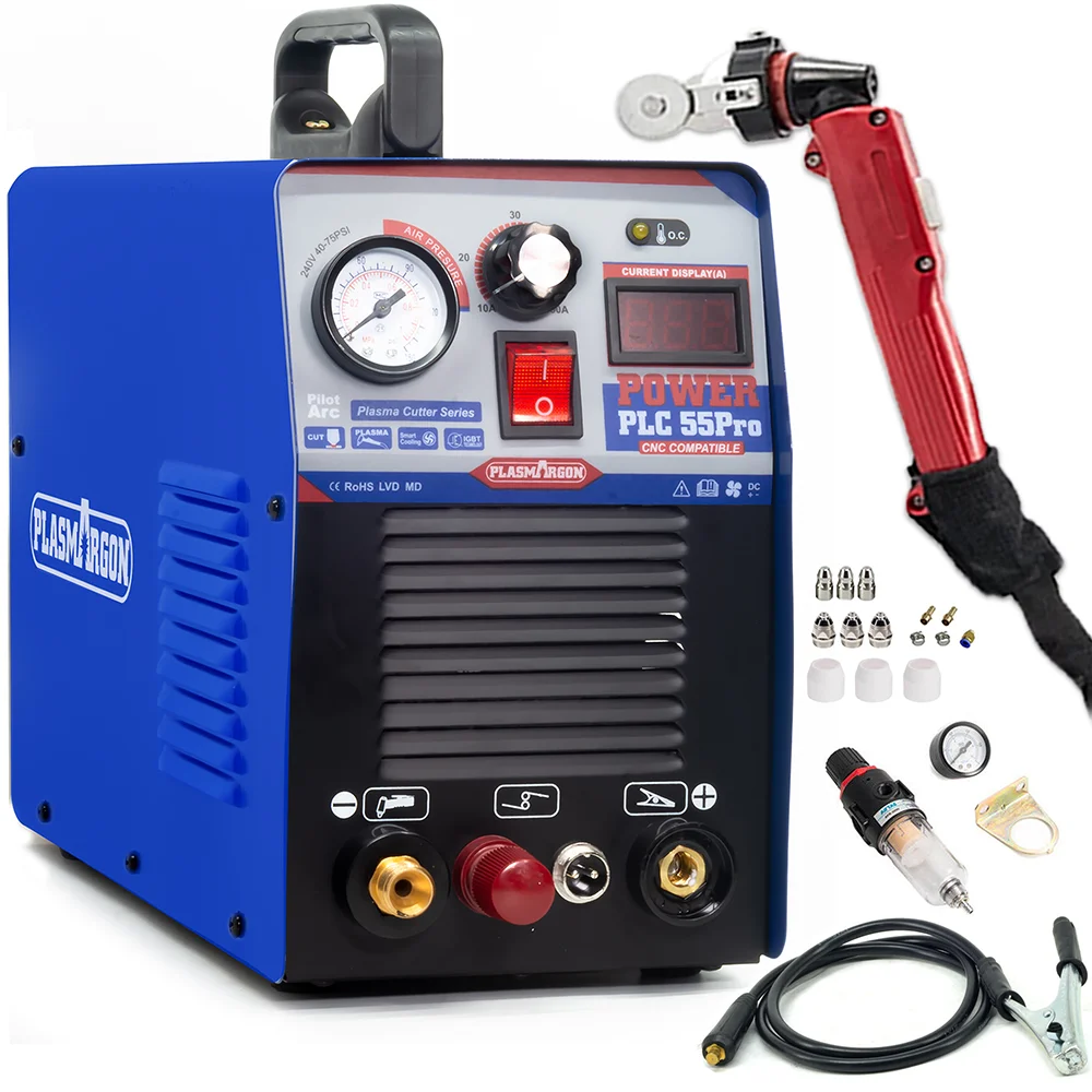 

Плазменный резак PLC55 Pro, инвертор IGBT DC, пилотная дуга, инструменты для сада с ЧПУ «сделай сам», 110-220 В