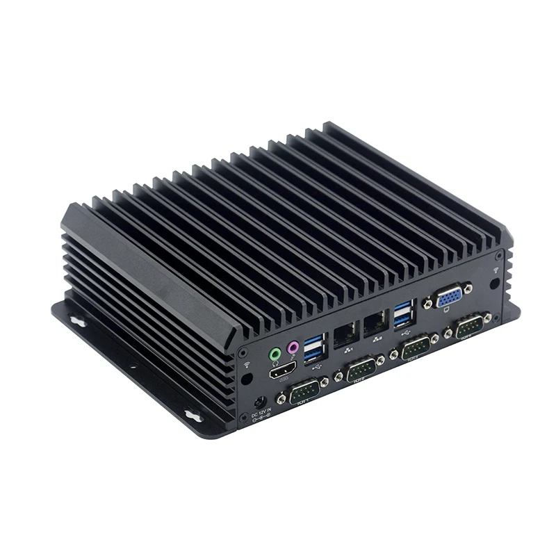 i5-6360u i7-6650u 3865u Industrial Mini PC Intel Fanless Desktop Linux Alloy Case Dual LAN 6*RS232 COM VGA HDMI Windows 10 | Компьютеры и