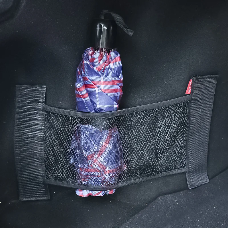 

XL Car Trunk Elastic Mesh Fixed Straps Car Interior Organizer Extinguisher Storage Net Bag Seat Fixing Bag Auto Accessories
