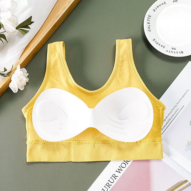 Bralette Fitness Thin Shoulder Strap Underwear Women Anti-light Shockproof Push Up Full Cup V Back Bra Lingerie 2022