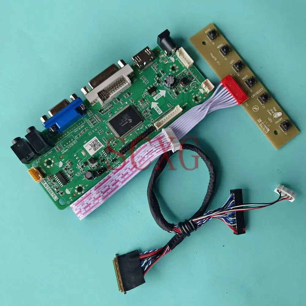 

LED LCD Screen Controller Board Work With NT116WHM-N10 HDMI-Compatible VGA DVI 11.6" Notebook 40 Pins LVDS 1366*768 60Hz
