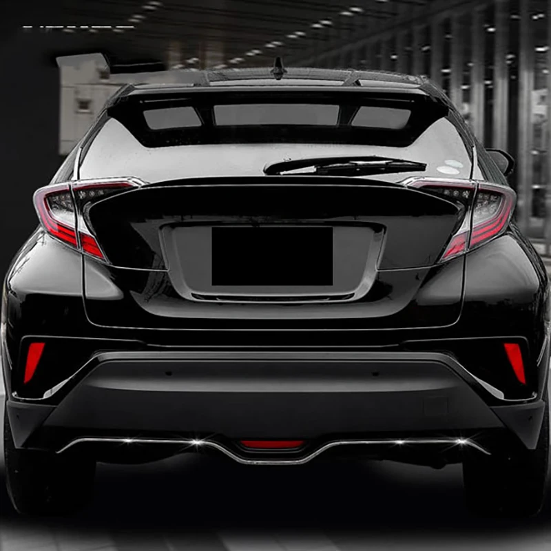 

Car Styling 1PCS Red Plastic Rear Tail Brake Lamp Reflector Panel Cover Trim for Toyota C-HR CHR 2016-2020