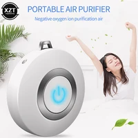portable mini air purifier wearable halterneck usb air cleaner negative lon generator air freshener for home
