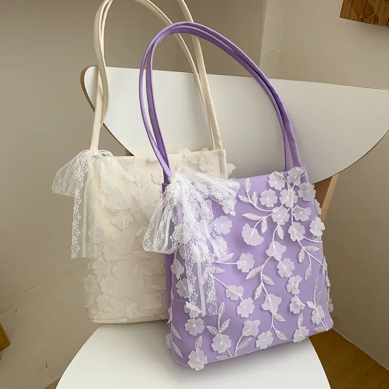 

Сумка женская кружевная на плечо, модный саквояж большой вместимости, мешок для учебников, 01-SB-stdlst