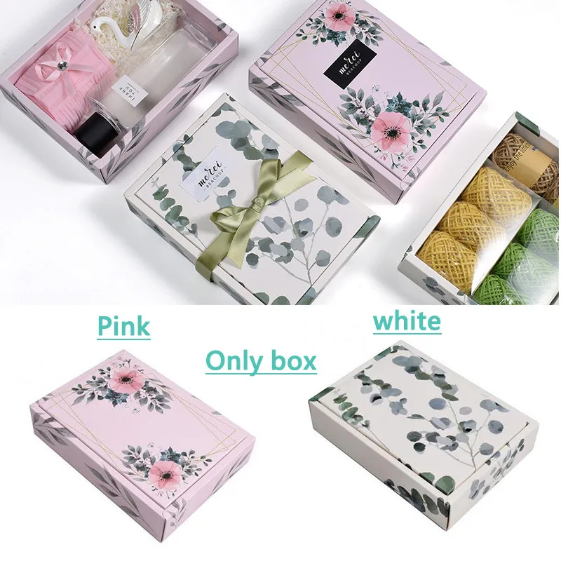 Tea Handmade Soap Box Cake Box Towel Clothes Packaging Box Square Gift Box(without Ribbon)