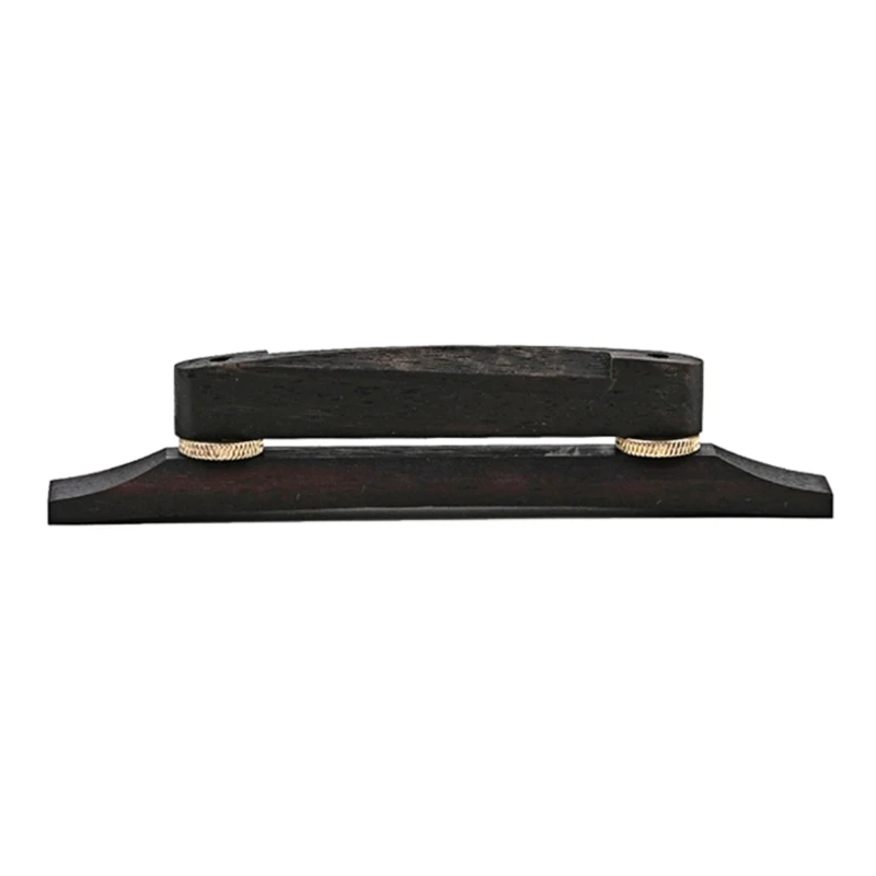 

Archtop Guitar Bridge Wooden Bridge Parst with Bone Saddle Bridge Replacement