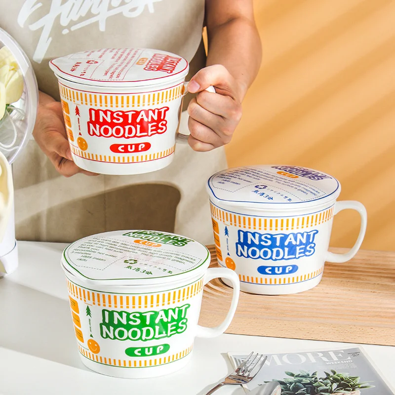 Творческие керамические чашки и миски в стиле Ins для лапши быстрого