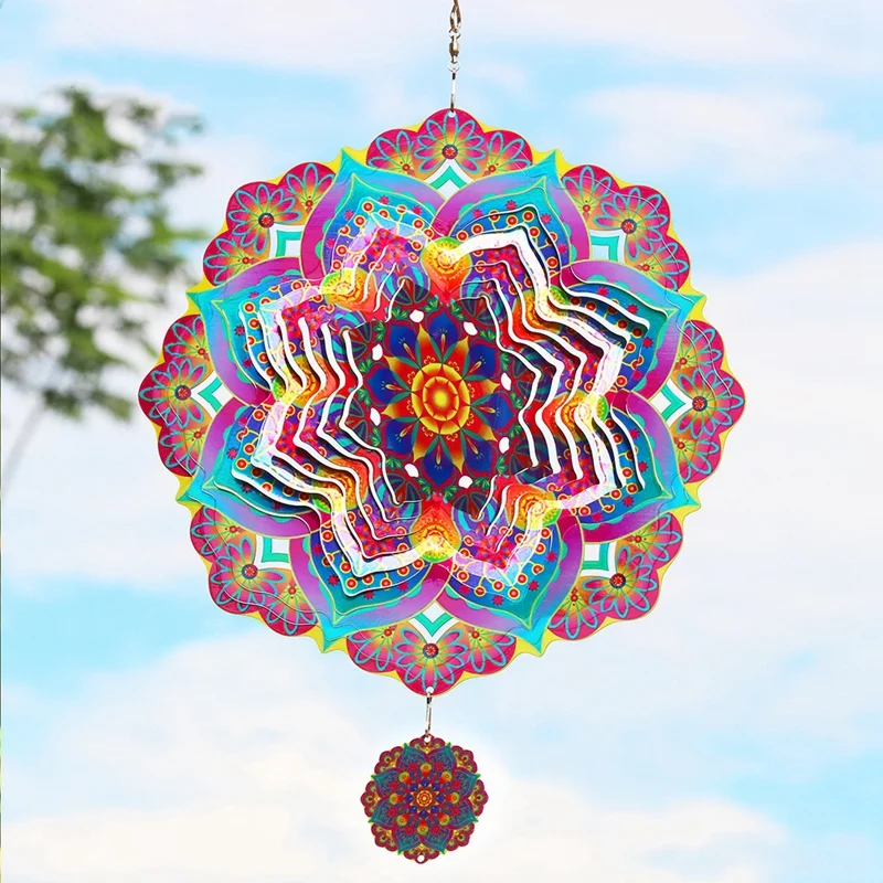 Вращающийся металлический 3d-спиннер с мандалой роскошные художественные