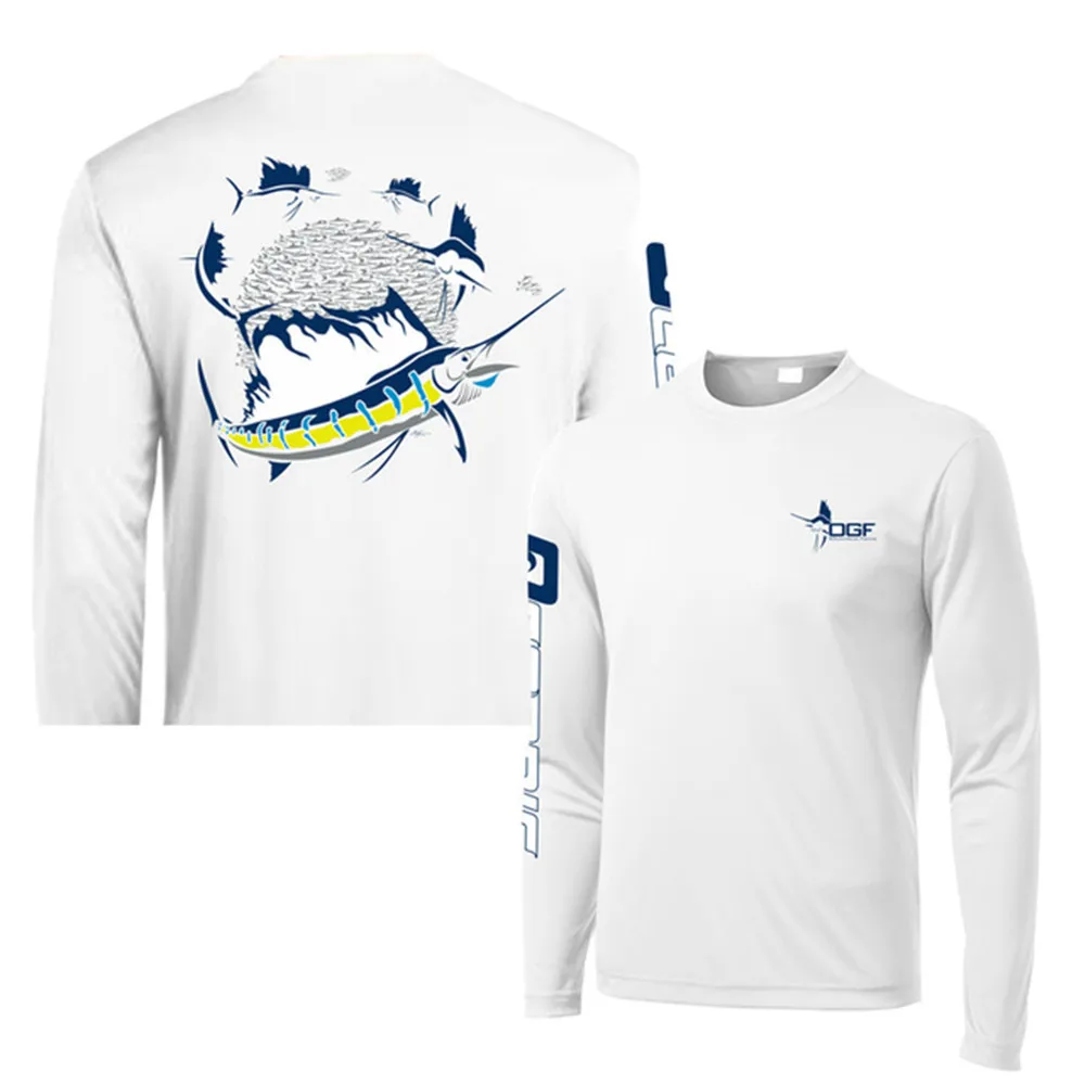 

Oceanic Gear Fishing Long Sleeve T-Shirt UV Protection Moisture Wicking Quick-drying Breathable Fishing Shirts Fishing Clothing