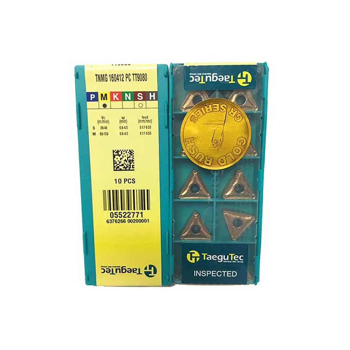 

TaeguTec 100% Original TNMG TNMG16 TNMG160412 RT TT8125 TNMG160412 PC TT9080 Medium Carbide Turning Inserts