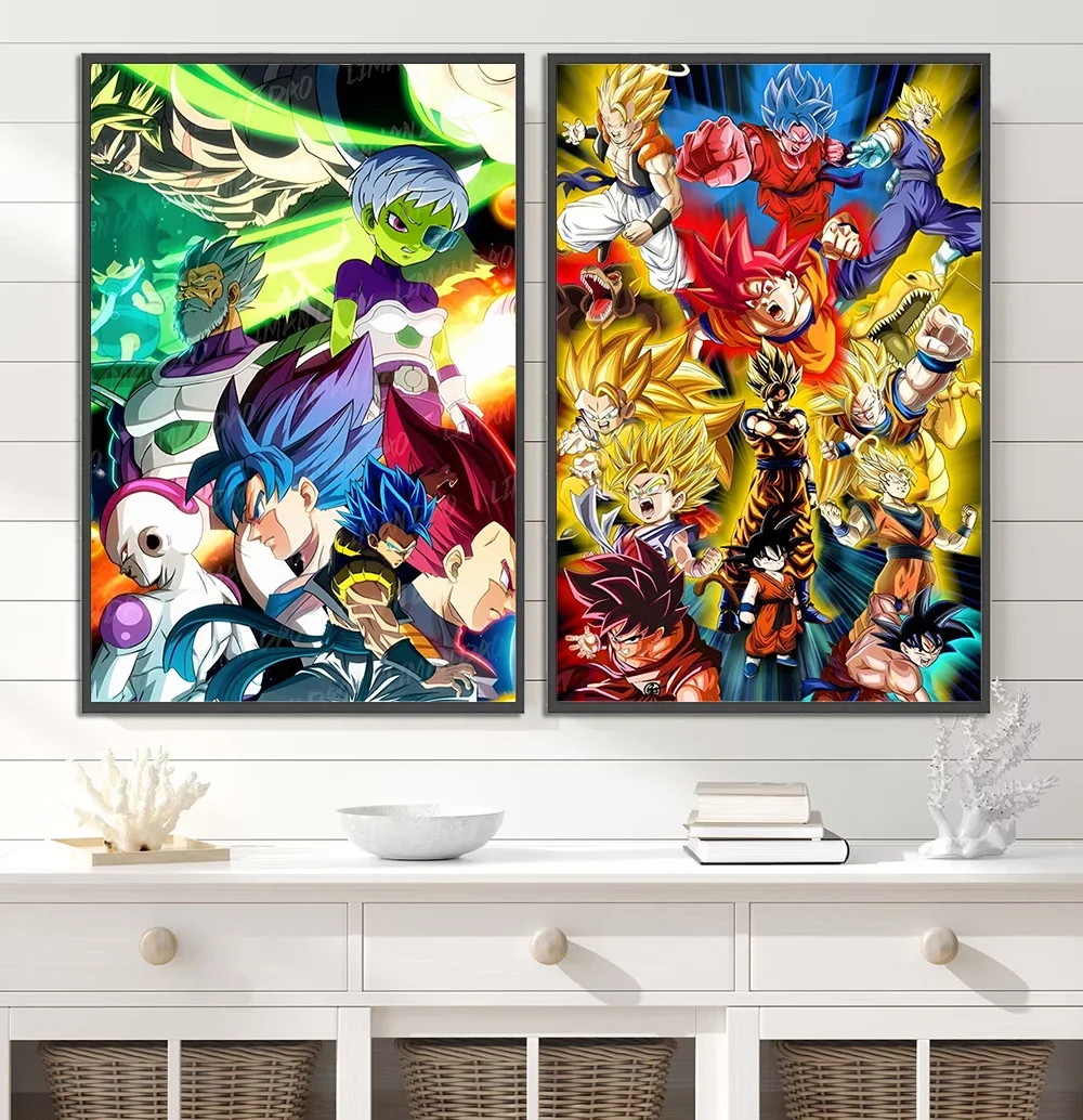 Самоклеящийся постер Dragon Ball Super Saiyan Goku