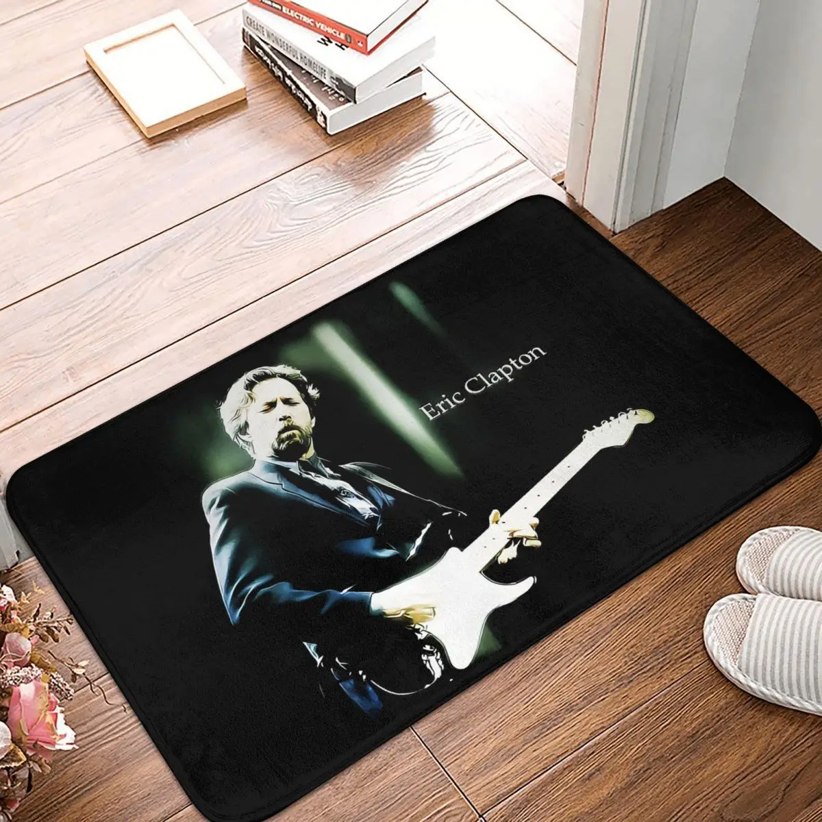 

Черный тяжелый металлический нескользящий ковер The Блюз Эрик Клэптон, Придверный коврик для гостиной, кухни, коврик для входной двери, домаш...