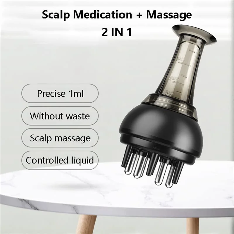 Фото TCF-Scalp Medicine Жидкий аппликатор Аппликатор для кожи головы Массажная расческа для лечения волос Прочный аппликатор для роста №3