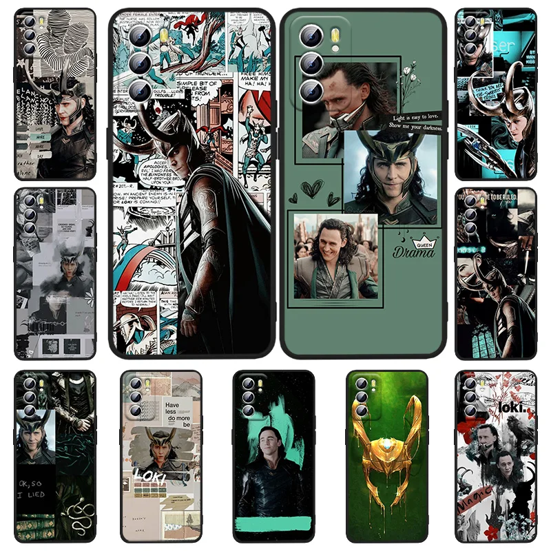 

Marvel Avengers Loki For OPPO Realme 5 6 6i 6s 7 8 8i 9i c3 c11 c21Y Q3S Pro 4G Narzo 50A 50i GT Master GT2 Pro Black Phone Case