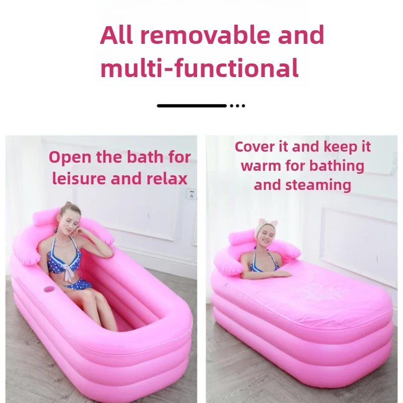 Надувная ванна для взрослых складная спа-ванна водная детей семейный бассейн