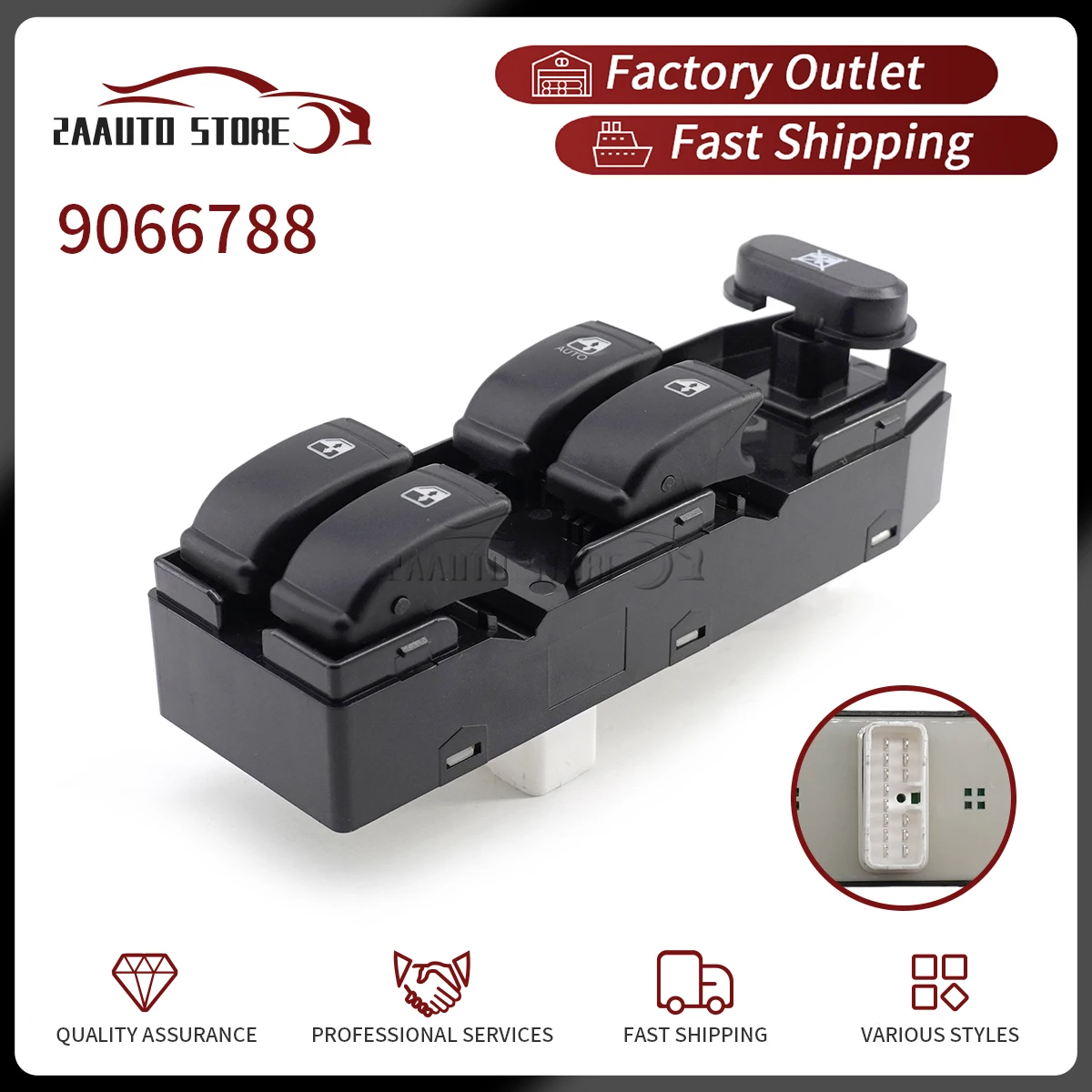 

Auto 9066788 For Chevrolet Optra Lacetti 2008-2015 Power Window Master Control Switch Lifter Door Lock Button