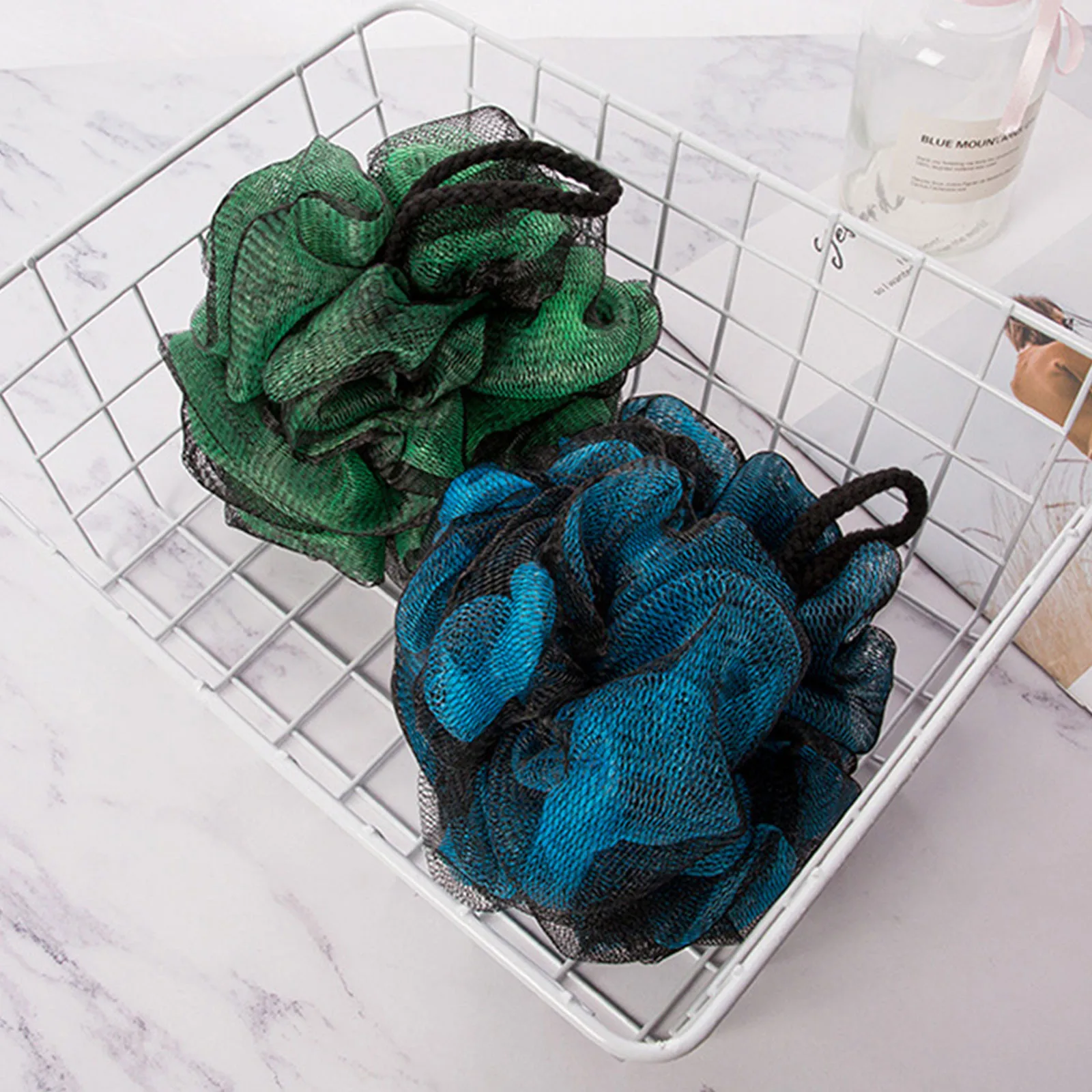 

4 шт., губка-пуф для душа и ванны