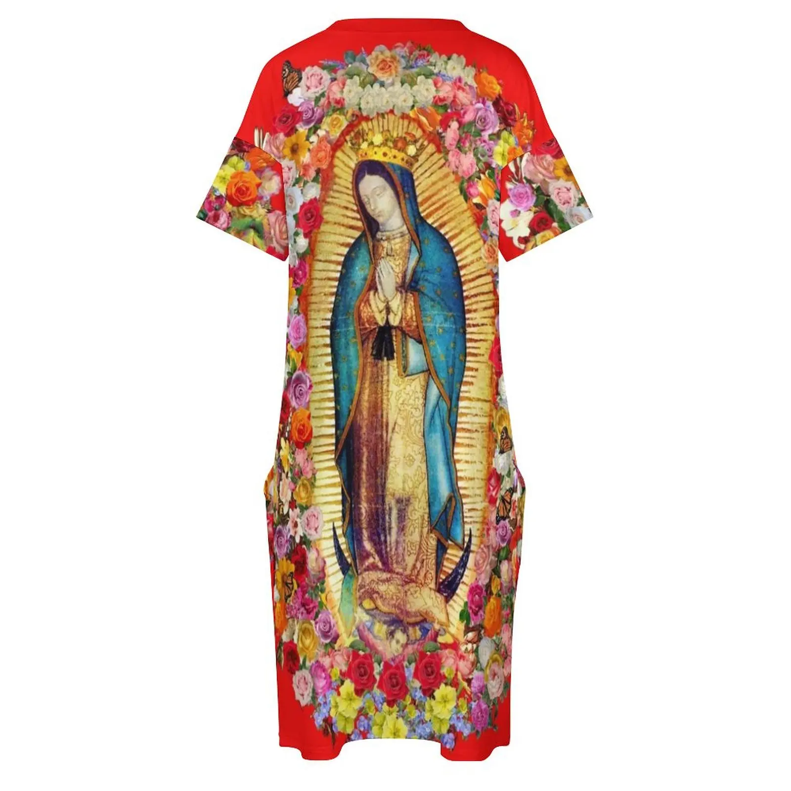 Женское летнее платье из полиэстера