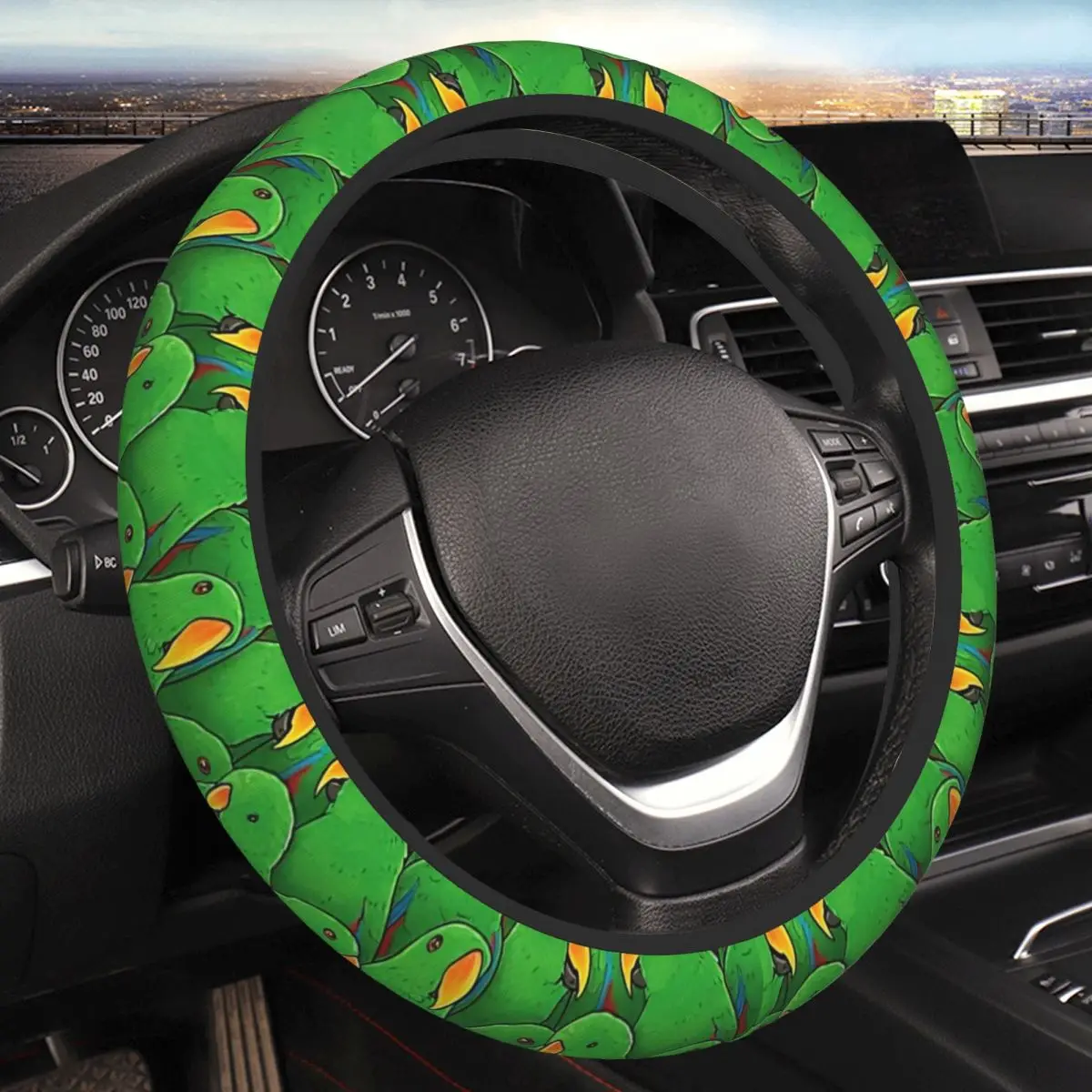 

Male Eclectus Parrots Thickening Car Steering Wheel Cover 38cm Universal Suitable Car-styling Car Accessories