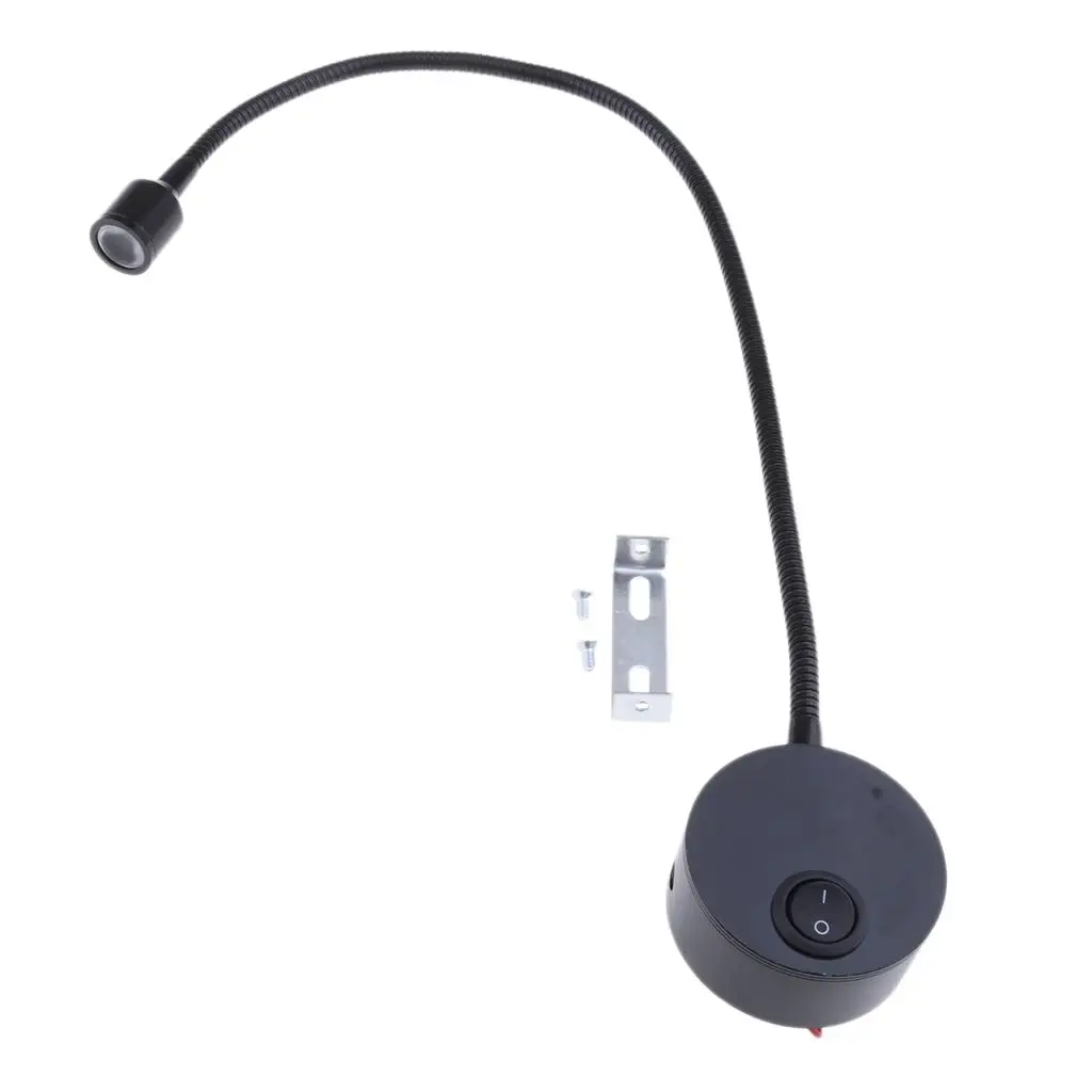 

LED Desk Lamp, 1W Flexible Adjustable Bedside Lamp for